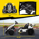 24V Electric Go Kart with Adjustable Seat, 7.5 MPH Speed and Slow Start with Music Magic Cars 2