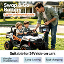 24V 7AH Power Pack with 2A Charger for Children's Ride-On Vehicles Magic Cars 1
