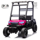 24V 7AH Kids Electric Ride-On Golf Cart Truck 2-Seater UTV with Remote Control Magic Cars 0