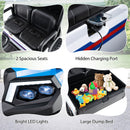 24V 7AH Kids 4WD 2-Seater Ride-On Golf Cart with Storage and Remote Control Navy Magic Cars 8