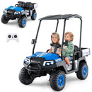 24V 7AH Kids 4WD 2-Seater Ride-On Golf Cart with Storage and Remote Control Navy Magic Cars Variant 0