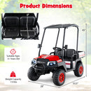 24V 7AH Kids 2-Seater 4WD Ride-On Golf Cart with Storage and Remote Control - Red Magic Cars 1