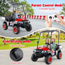 24V 7AH Kids 2-Seater 4WD Ride-On Golf Cart with Storage and Remote Control - Red Magic Cars 3