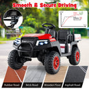 24V 7AH Kids 2-Seater 4WD Ride-On Golf Cart with Storage and Remote Control - Red Magic Cars 6