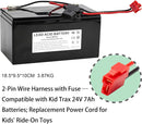 24V 7AH Rechargeable Lead Acid Battery for Electric Ride-On Toys Magic Cars 1