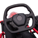 24V Electric Go-Kart in Red with 8.1 MPH Speed, Music, Horn, and Slow Start Features Magic Cars 9