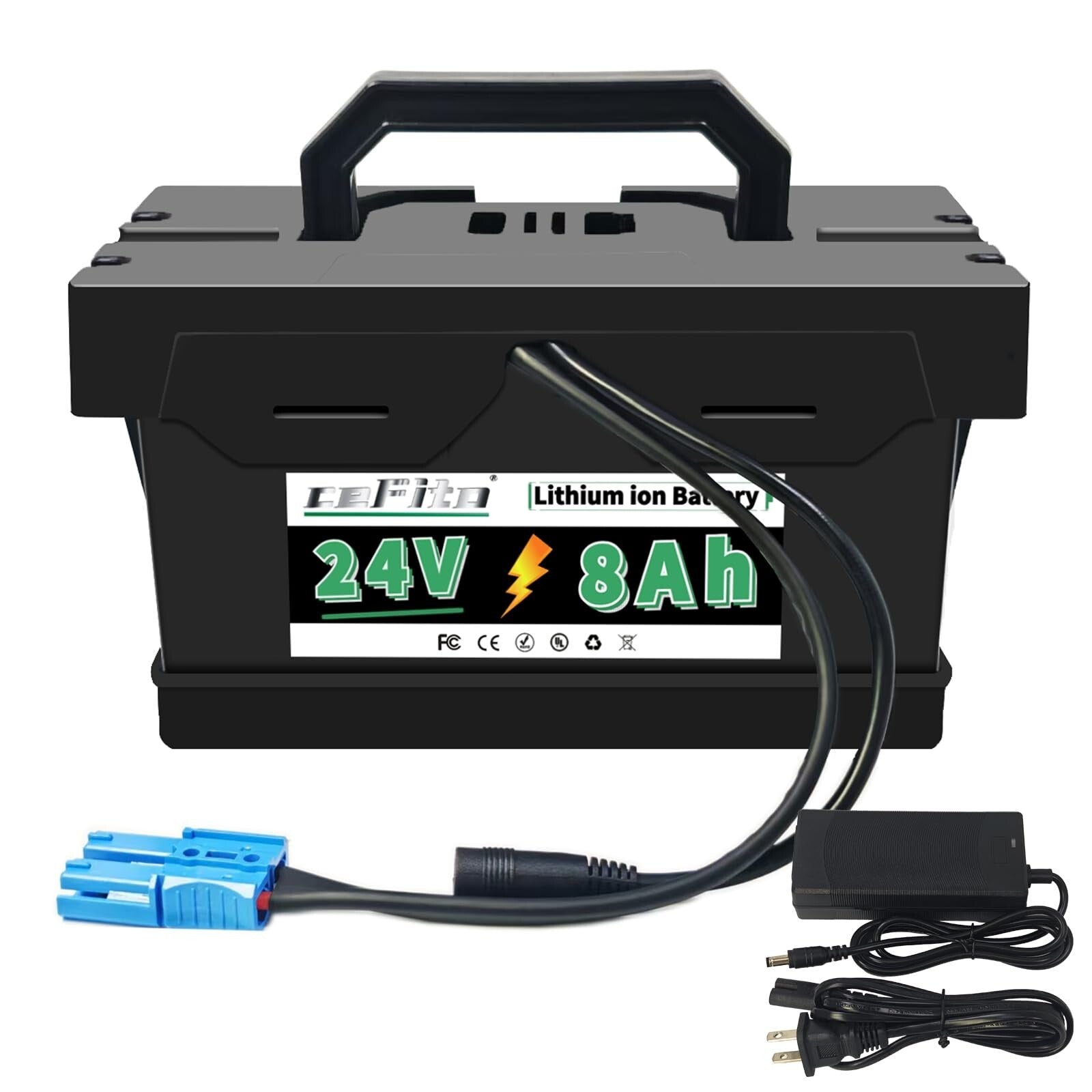 24V 8Ah Lithium Battery 24Volt Kids Ride-On Cars Replacement Battery ...