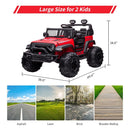 24V 9Ah Two-Seater Kids Ride-On Truck with Remote Control, MP3, USB Port, and Bright Lights Magic Cars 6