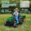 24V 9AH Electric Ride-On Tractor with Detachable Trailer and 400W Motors Magic Cars 4