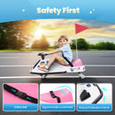 24V Battery Powered Kids Ride-On Drifting Car with 360-Degree Rotation for Boys and Girls in Pink and Red Magic Cars 4