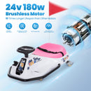 24V Battery Powered Kids Ride-On Drifting Car with 360-Degree Rotation for Boys and Girls in Pink and Red Magic Cars 8