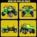 24V Battery-Powered 2-Seater Ride-On Dump Truck with Motorized Dump Bed and Remote Control Magic Cars 12