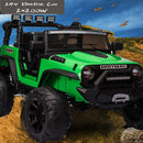 24V Battery Powered 2-Seater Ride-On Truck Electric Tractor with LED Lights MP3 and 3-Speed RC Magic Cars 3