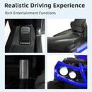 24V Blue Electric Kids Ride-On ATV Quad Car with 2-Speed, Bluetooth, and LED Lights Magic Cars 3
