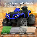 24V Blue Electric Kids Ride-On ATV Quad Car with 2-Speed, Bluetooth, and LED Lights Magic Cars 4