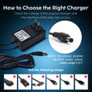24V Battery Charger for Kids Ride-On Toys and Wrangler SUV Models Magic Cars 3