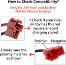 24V Charging Adapter for Ride-On Toy Cars with 24 Volt Batteries Magic Cars 1