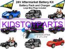 24V to 12V Conversion Upgrade Kit with Battery and Charger for Kids Trax Cars and Trucks Magic Cars Variant 0
