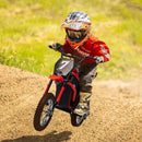 24V Kids Electric Ride-On Dirt Bike with LED Lights Off-Road Motocross Motorcycle Toy Magic Cars 3