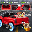 24V Licensed Chevrolet Silverado Kids Electric Ride-On Truck with Remote Control Red Magic Cars 4