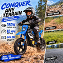 Kids' 24V Electric Dirt Bike with 350W Power and 3 Speed Settings Magic Cars 5