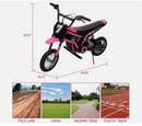 24V Electric Pink Dirt Bike for Kids 8-14 Motorcross Motorcycle with Geometry Design Magic Cars 2
