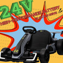 24V Electric Drift Kart with 300W Motor, 4-Speed Modes, Kids Ride-On Toy with Music Magic Cars 10