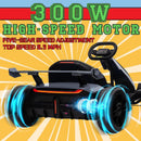 24V Electric Drift Kart with 300W Motor, 4-Speed Modes, Kids Ride-On Toy with Music Magic Cars 11