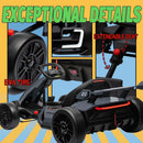 24V Electric Drift Kart with 300W Motor, 4-Speed Modes, Kids Ride-On Toy with Music Magic Cars 12