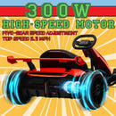 24V Electric Drift Kart with 300W Motor, 4-Speed Modes, Kids Ride-On Toy with Music Magic Cars 2