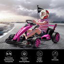 24V Electric Drift Kart with 7.5mph Variable High-Speed Racing Ride-On Car Toy Magic Cars 4