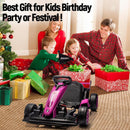 24V Electric Drift Kart with 7.5mph Variable High-Speed Racing Ride-On Car Toy Magic Cars 7