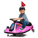 24V Electric Drift Go-Kart with High/Low Speed and 360-Degree Spin Ride Magic Cars 10