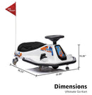 24V Electric Drift Go-Kart with Adjustable Speed and 360° Spin Ride Magic Cars 3
