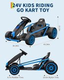 24V Dual Motor Drift Go Kart with Power Display for Kids and Teens Magic Cars 2