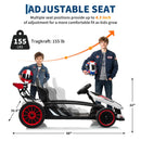 Electric Go Kart for Children Ages 8-12 with Dual 200W Motors and 9Ah Battery, Speeds Up to 8MPH Magic Cars 4