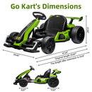 24V Electric Ride-On Drift Go-Kart with Powerful Motor for Kids Ages 6-12 Magic Cars 2