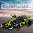 24V Electric Ride-On Drift Go-Kart with Powerful Motor for Kids Ages 6-12 Magic Cars 7