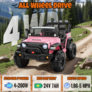 24V Electric Ride-On Jeep Truck for Kids with 400W Power and Remote Control Magic Cars 1