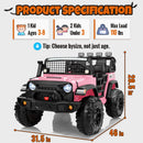 24V Electric Ride-On Jeep Truck for Kids with 400W Power and Remote Control Magic Cars 8