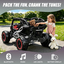 2-Seater Black 24V Electric Kids UTV Ride-On Car with Remote Control Magic Cars 5