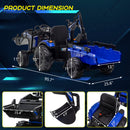 24V Electric 3-in-1 Kids Ride-On Vehicle Set with Tractor, Bulldozer, Excavator, and Trailer Magic Cars 1