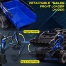 24V Electric 3-in-1 Kids Ride-On Vehicle Set with Tractor, Bulldozer, Excavator, and Trailer Magic Cars 2