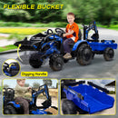24V Electric 3-in-1 Kids Ride-On Vehicle Set with Tractor, Bulldozer, Excavator, and Trailer Magic Cars 5