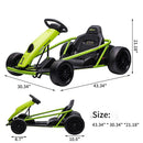24V Go Kart Ride-On Toy for Kids 8-12 Years with Dual 300W Powerful Motors Magic Cars 3
