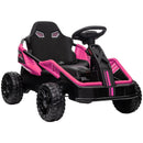 24V Go Kart with Remote Control, Spring Suspension, Pink Magic Cars 2