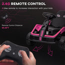 24V Go Kart with Remote Control, Spring Suspension, Pink Magic Cars 5