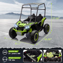 24V 2-Seater Electric Ride-On UTV Truck with 800W Motor, Sun Shade, and Remote Control - Green Magic Cars 1