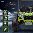 24V 2-Seater Electric Ride-On UTV Truck with 800W Motor, Sun Shade, and Remote Control - Green Magic Cars 4