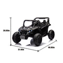 24V 2-Seater Kids Ride-On UTV with Remote Control Toy Car, Speeds 2.5-3.7 MPH for Ages 3+ Magic Cars 1